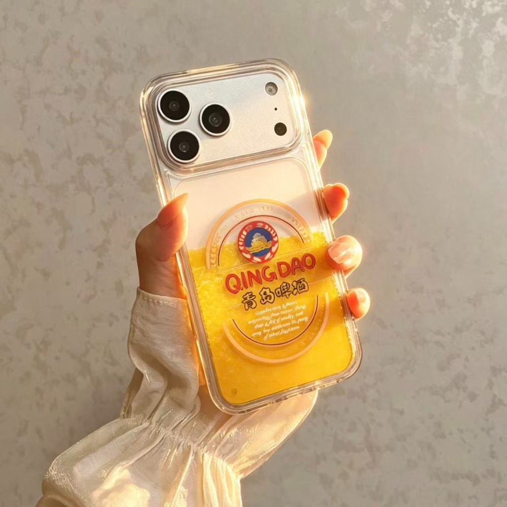 Beer & Wine Downtown - Capa de Celular Transparente Antichoque com