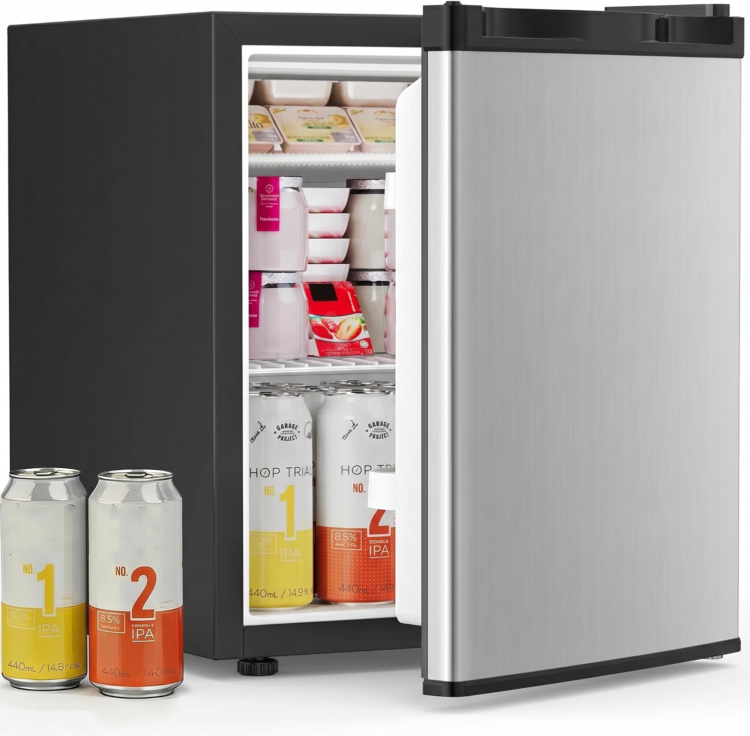 Ice Bucket Silver - Refrigerador Vertical Pequeno com Freezer 1,6