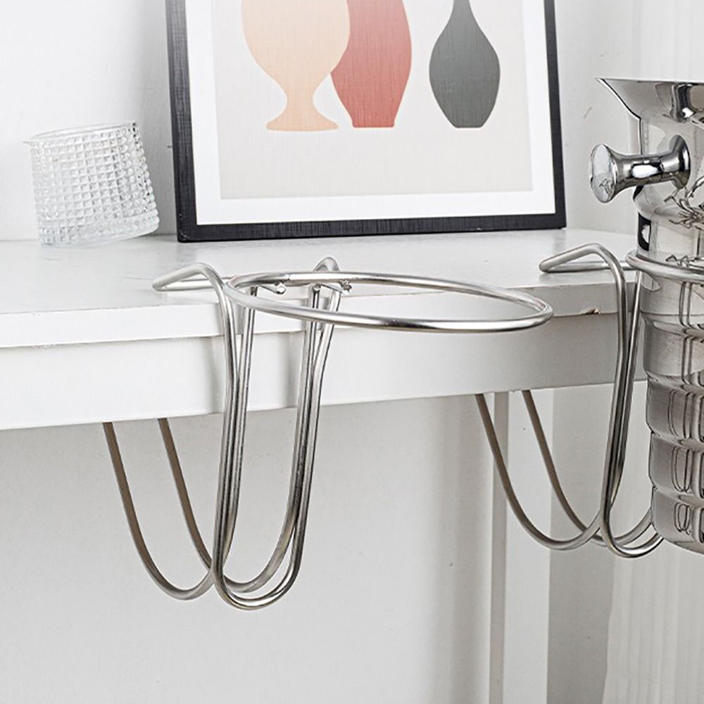 Ice Bucket Silver - Suporte Portátil de Aço Inoxidável para