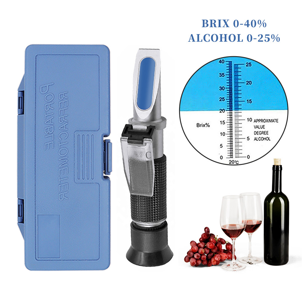 Refratômetro portátil de açúca - Wine To Beer Alcohol avaliação e preço