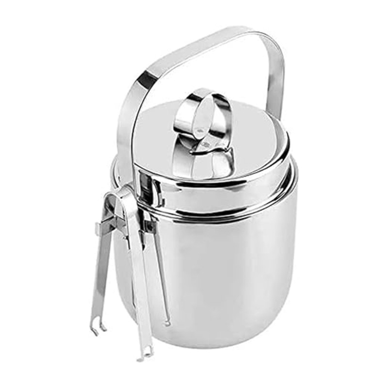 Balde de Gelo ABRE em Aço Inox - Ice Bucket Silver avaliação e preço