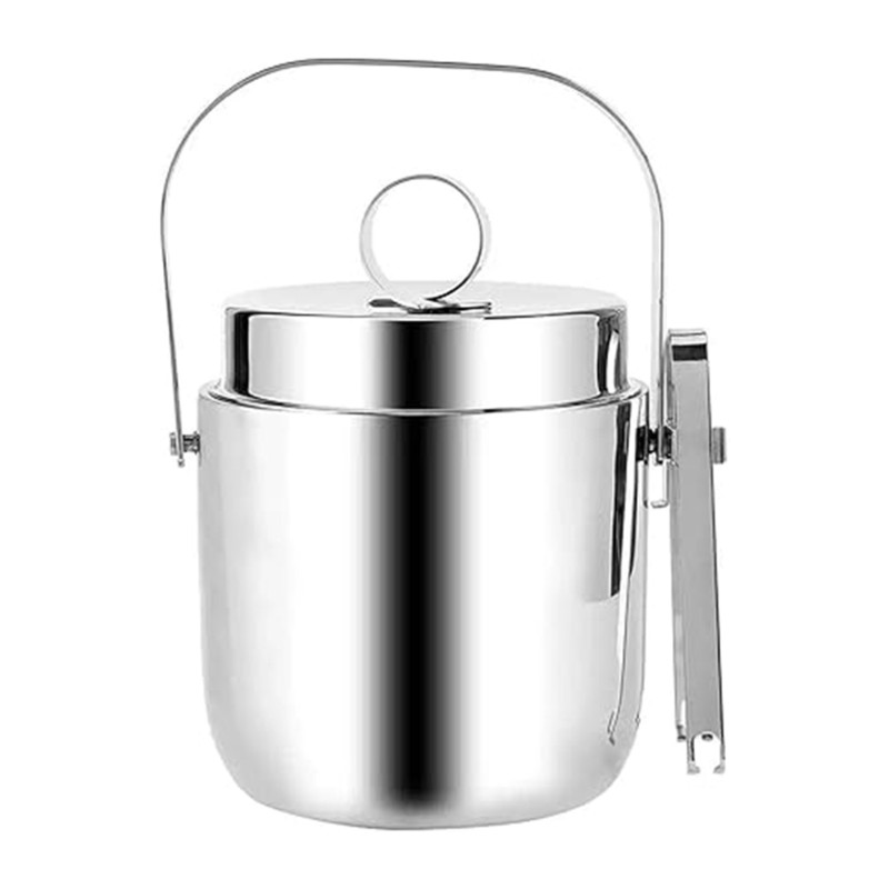Balde de Gelo ABRE em Aço Inox - Ice Bucket Silver avaliação e preço