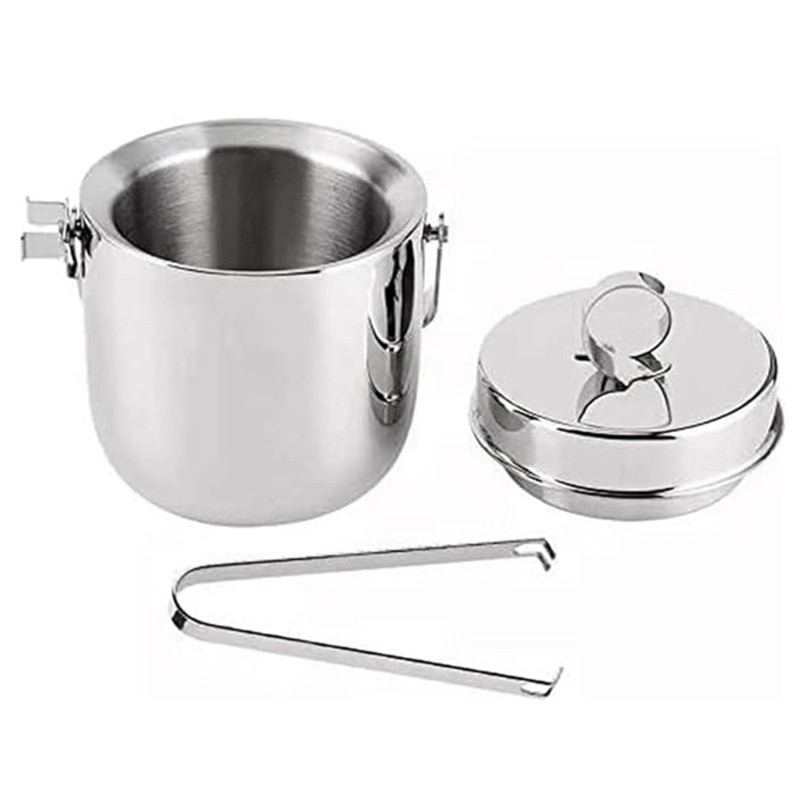 Balde de Gelo ABRE em Aço Inox - Ice Bucket Silver avaliação e preço