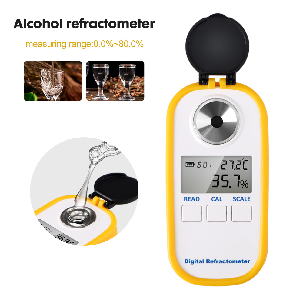 Refratômetro digital de álcool - Wine To Beer Alcohol avaliação e preço