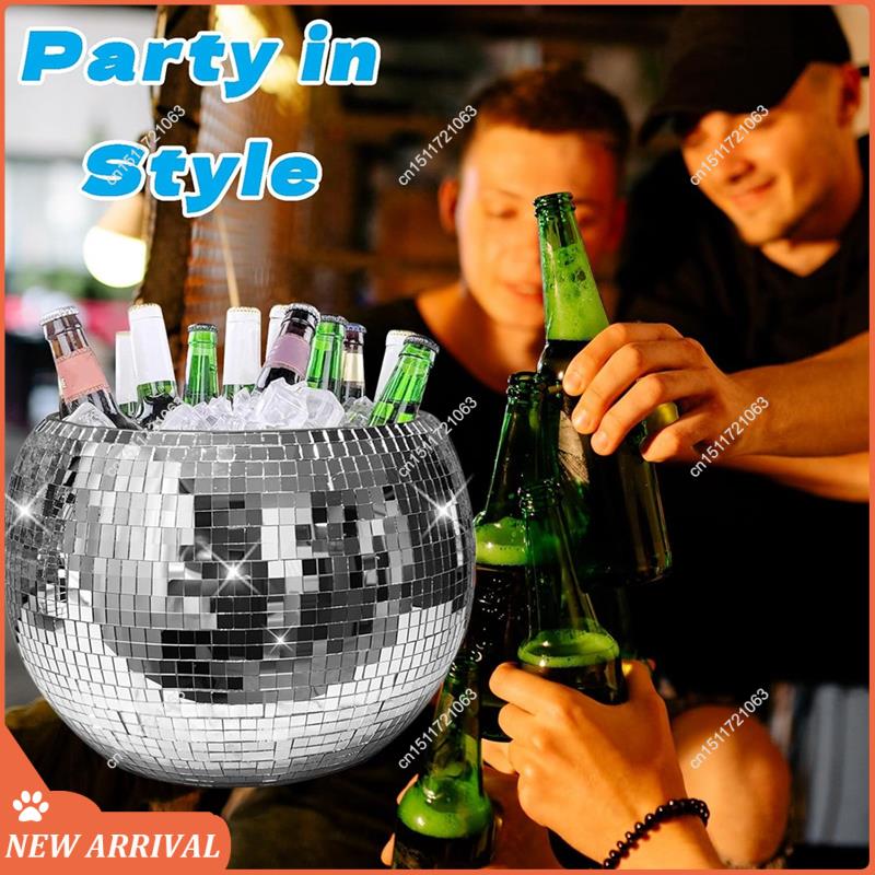 10-Polegada bola de discoteca  - Ice Bucket Silver avaliação e preço