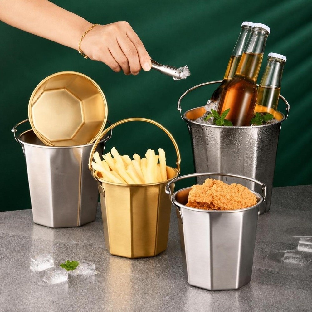 Balde de Gelo Mini com Capacid - Ice Bucket Silver avaliação e preço