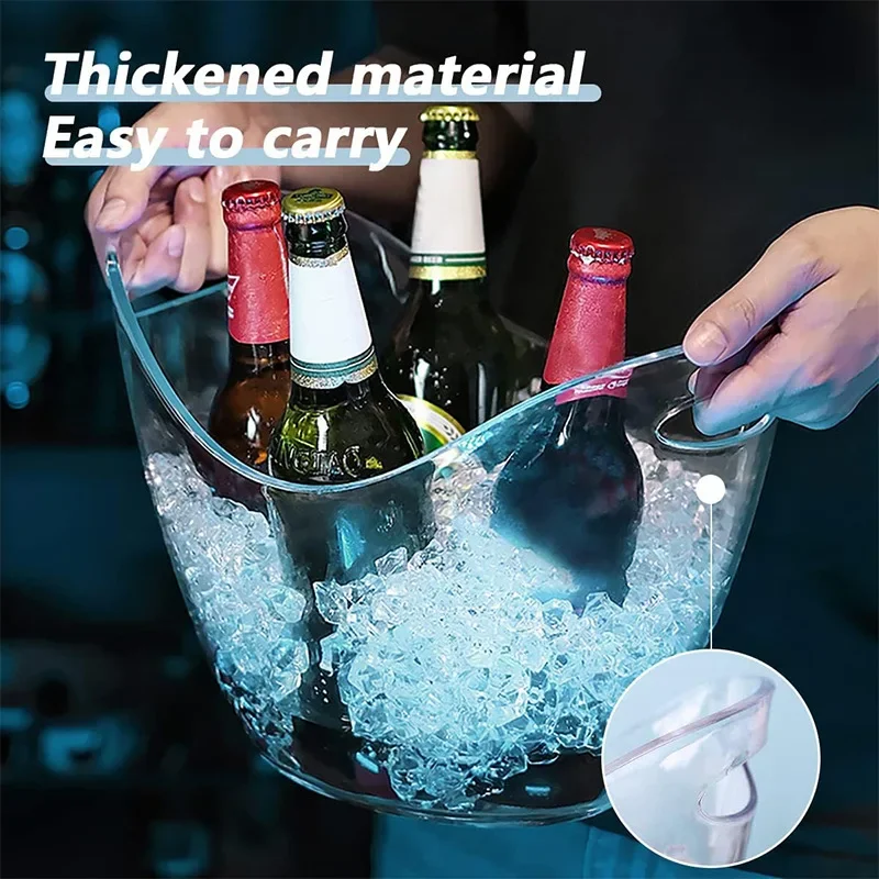 Balde de gelo transparente 4l, - Wine Beer Refrigerator avaliação e preço