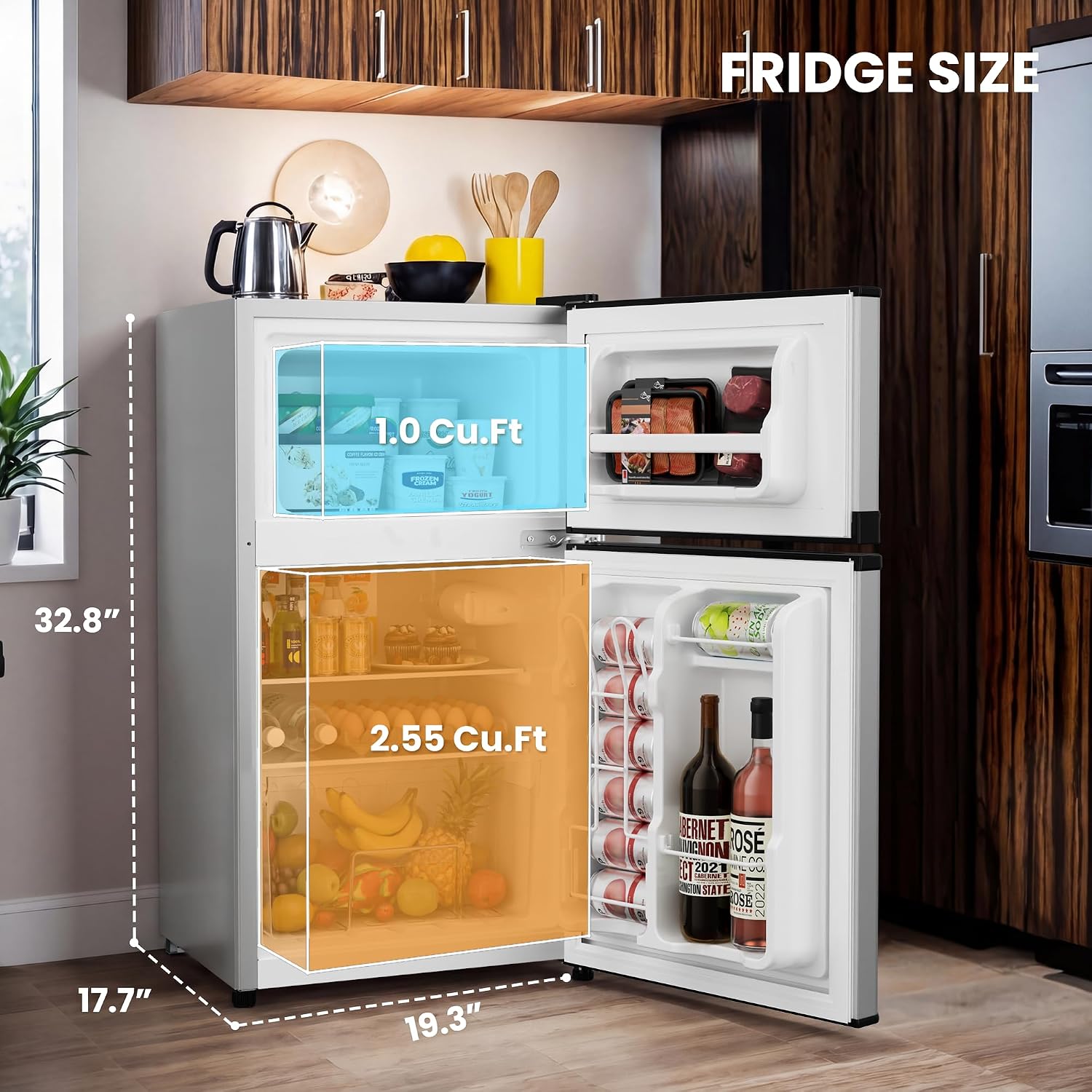 Refrigerador Freezer de 3,6 Pé - Ice Bucket Silver avaliação e preço