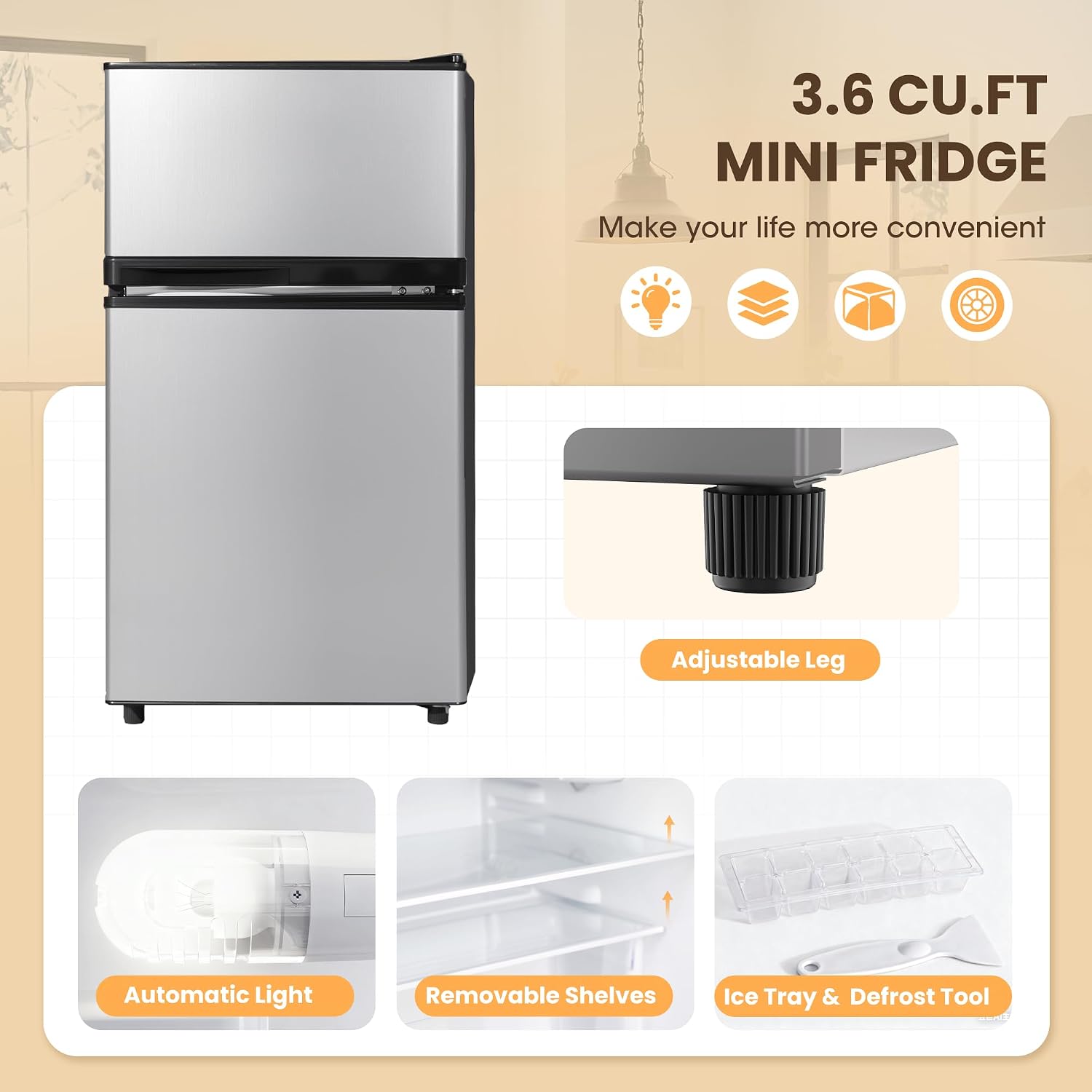 Refrigerador Freezer de 3,6 Pé - Ice Bucket Silver avaliação e preço
