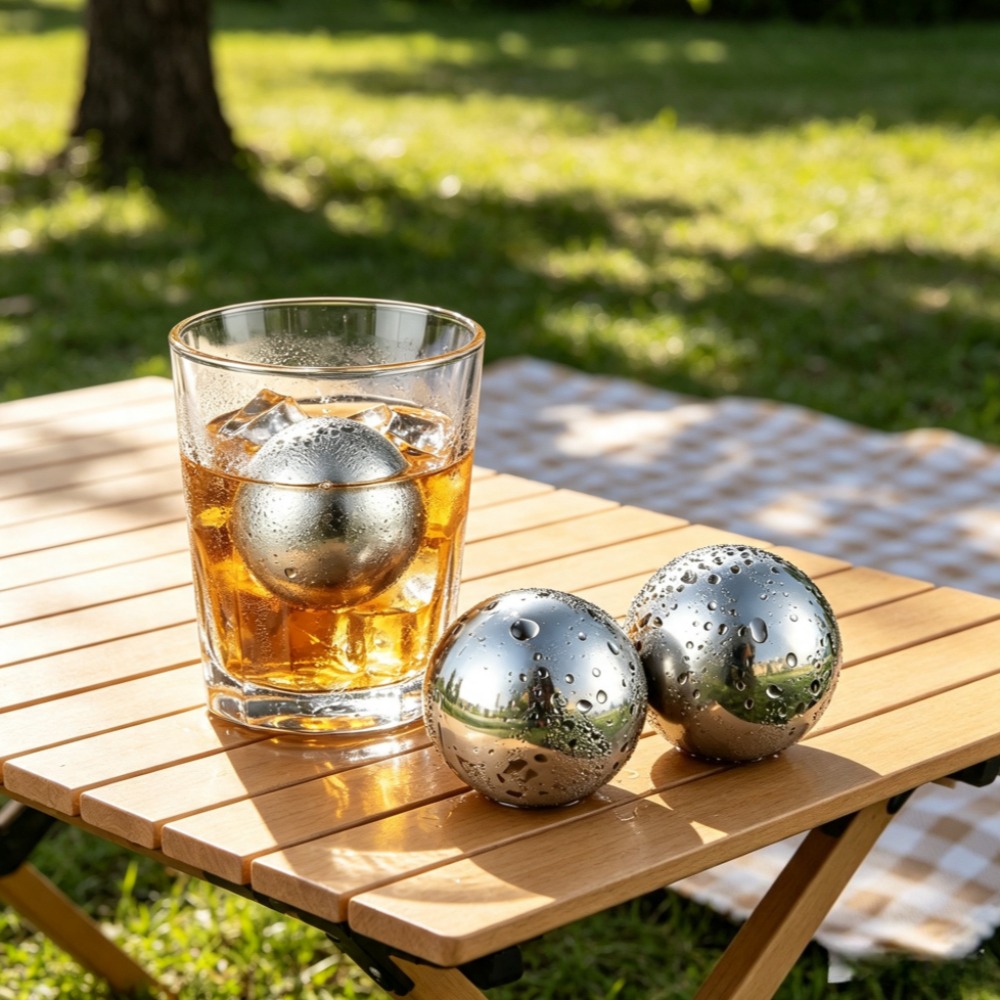 Cubos de Gelo Reutilizáveis e  - Ice Bucket Silver avaliação e preço