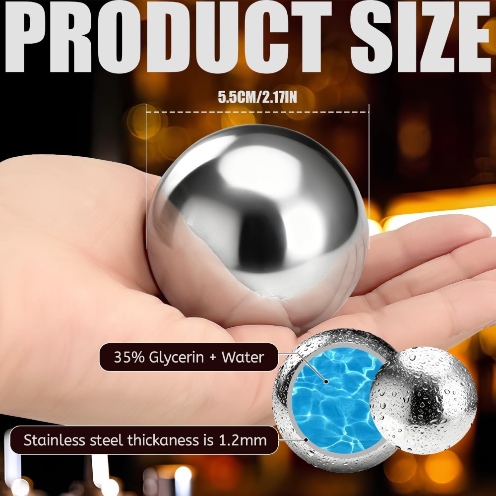 Cubos de Gelo Reutilizáveis e  - Ice Bucket Silver avaliação e preço