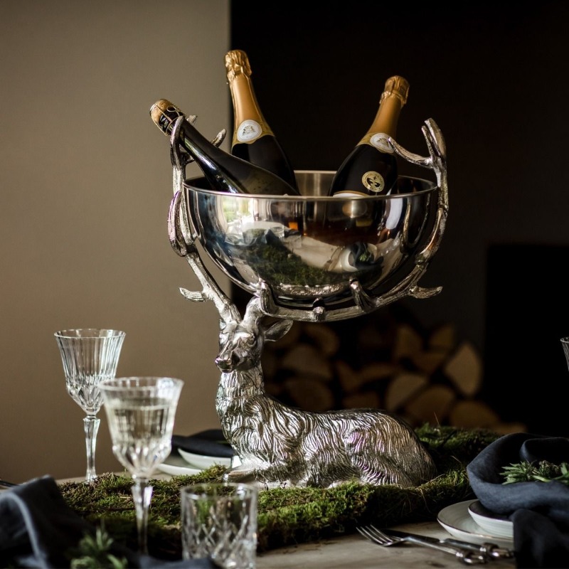 Descanso palco cervos champanh - Ice Bucket Silver avaliação e preço
