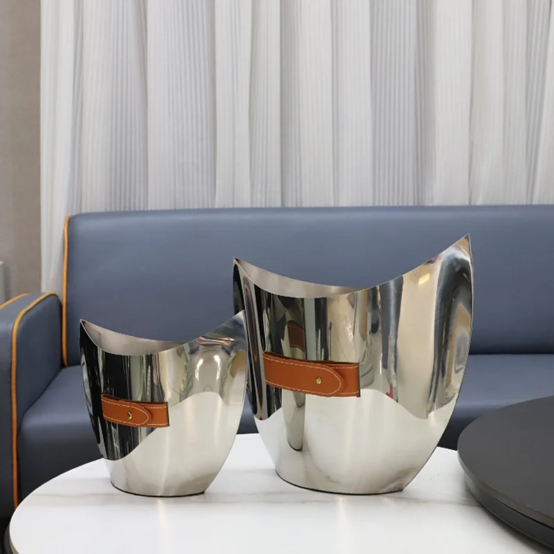 Vaso curvo de aço inoxidável,  - Ice Bucket Silver avaliação e preço