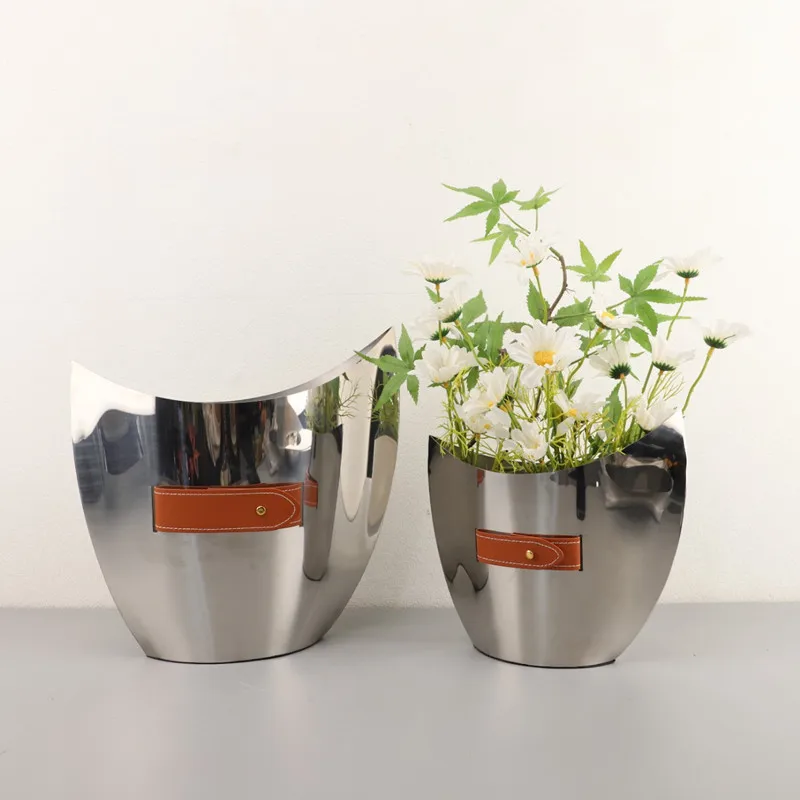 Vaso curvo de aço inoxidável,  - Ice Bucket Silver avaliação e preço