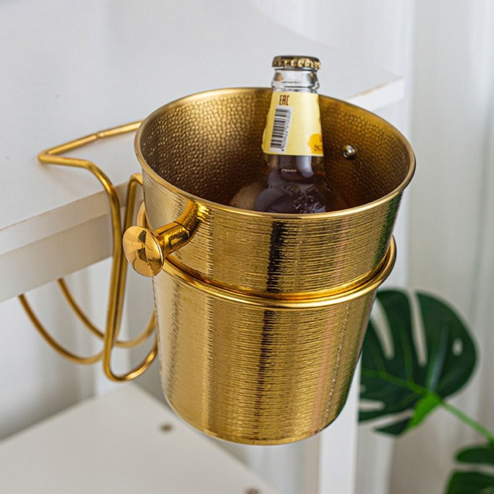 Suporte Portátil de Aço Inoxid - Ice Bucket Silver avaliação e preço